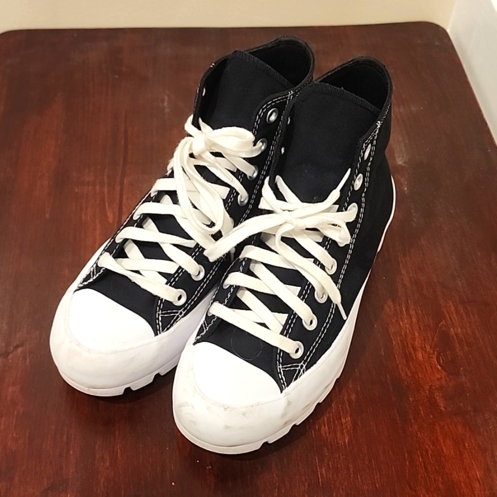 Chuck Taylor All Star Lugged unisex sneakers CONVERSE high top platform Black si